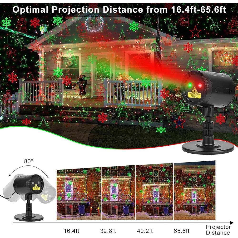 Optimal Projection Distance from 16.4ft-65.6ft

80°

16.4ft 32.8ft 49.2ft 65.6ft

Projector Distance