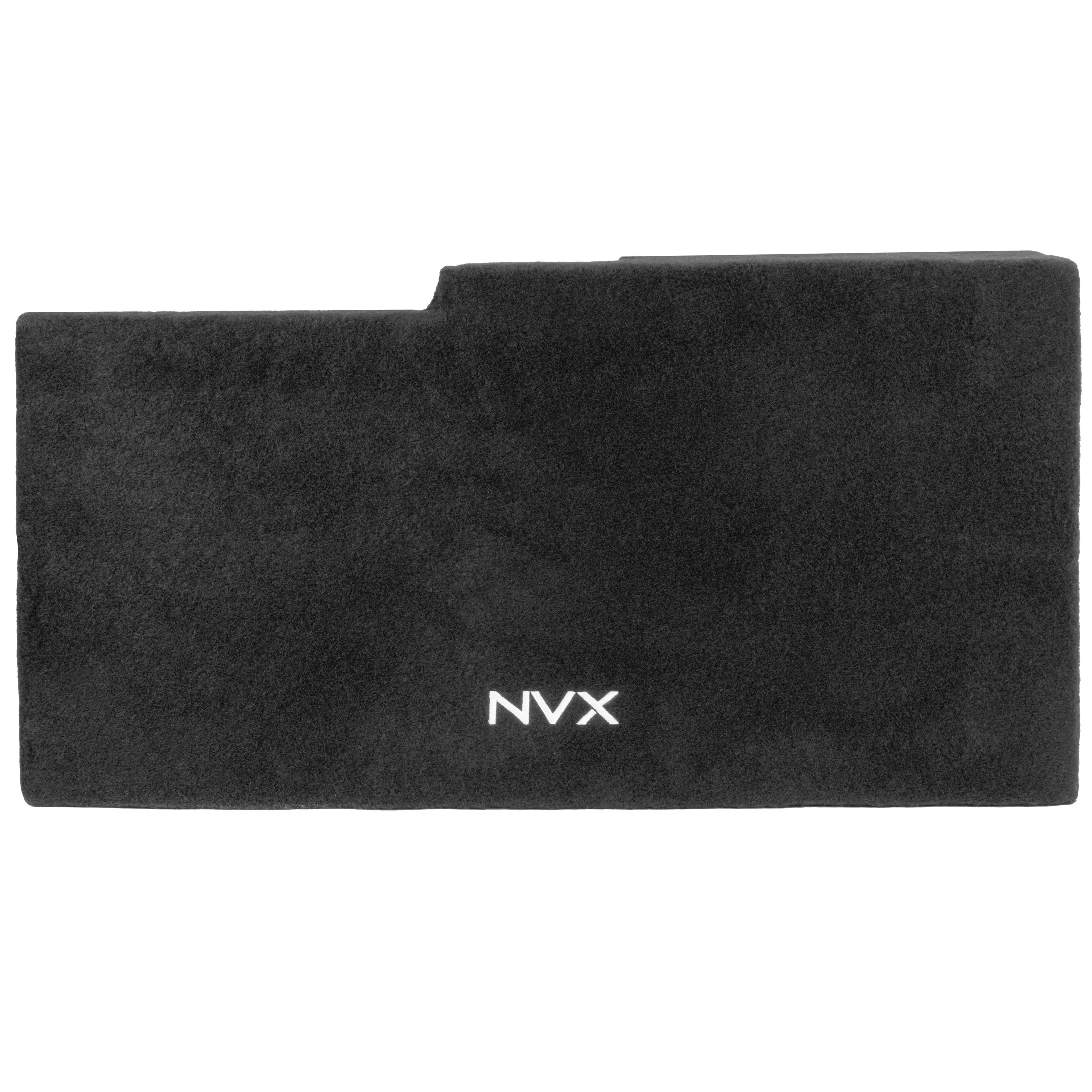 Alt View 1. NVX - Custom Fit 800W RMS Dual 12" Sealed Down-Firing Loaded Sub Box for 2008-2013 Chevrolet Silverado and GMC Sierra Ext Cab.