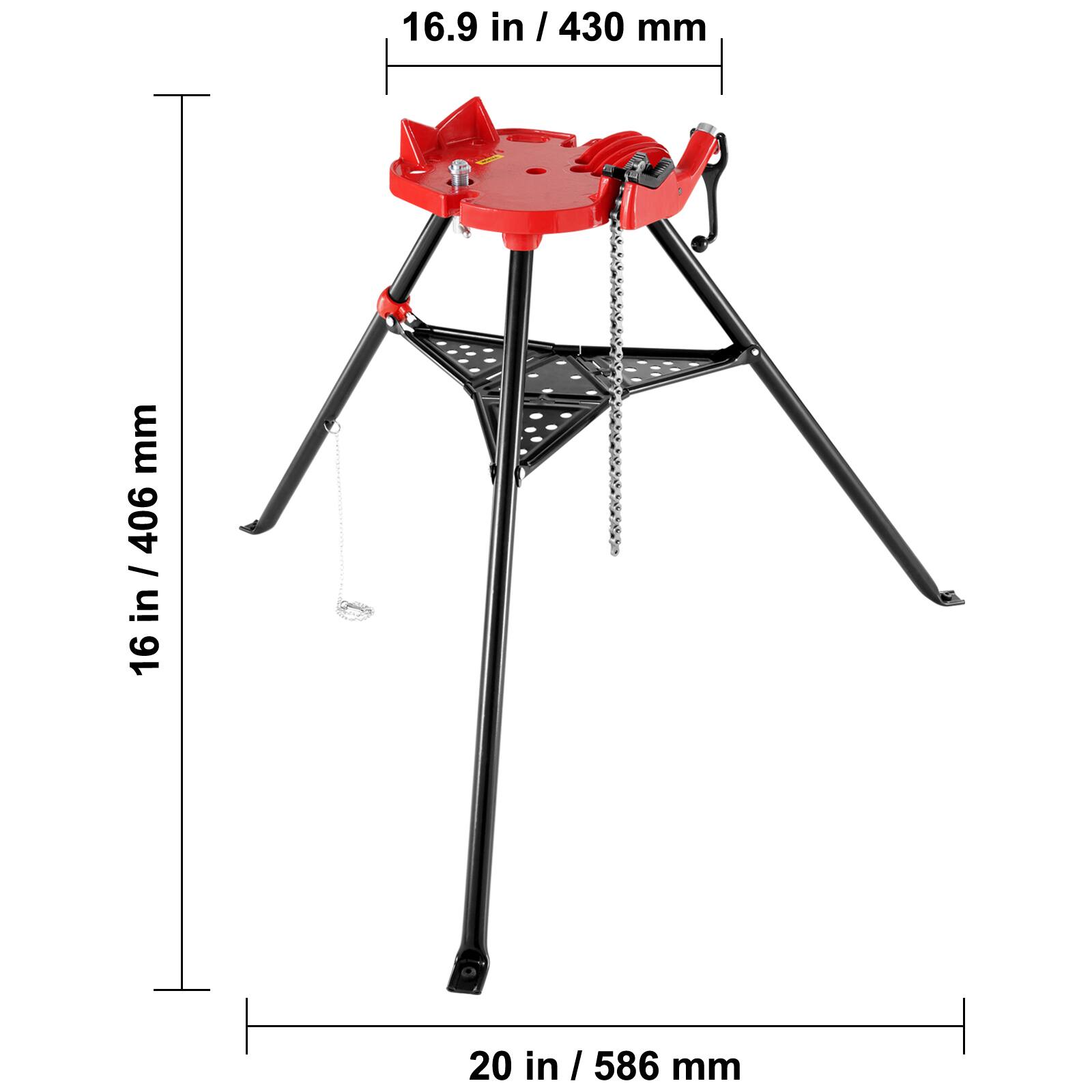16.9 in / 430 mm  
16 in / 406 mm  
20 in / 586 mm