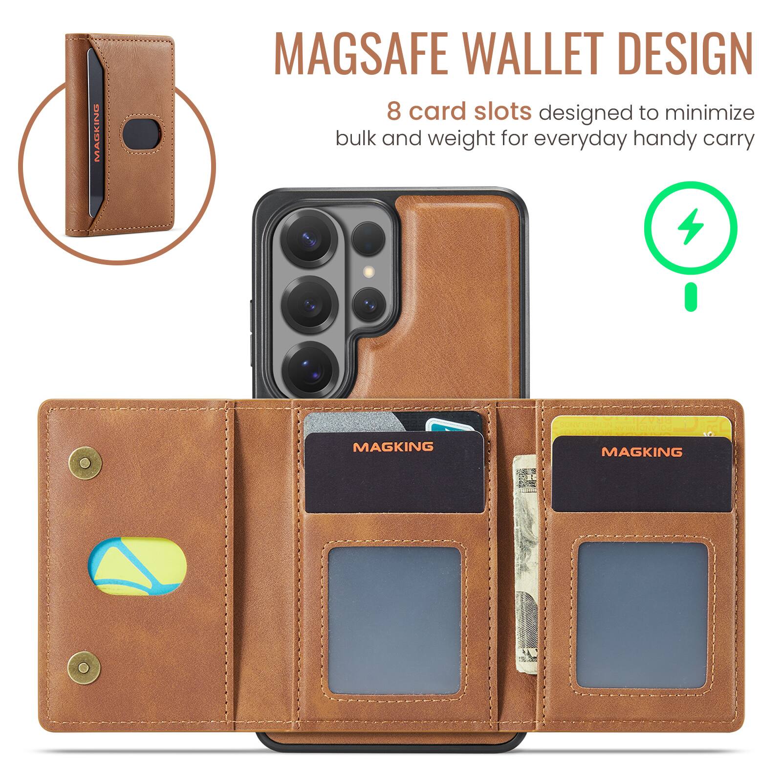MAGSAFE WALLET DESIGN  
8 card slots designed to minimize bulk and weight for everyday handy carry