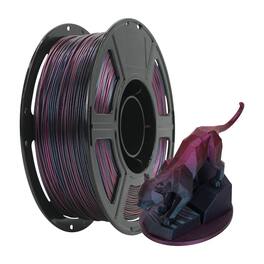 Flashforge - High Speed PLA Multicolor 3D Printer Filament-1.75mm-1kg (2.2 lbs) Spool - Burnt Titanium-Abyssal Red