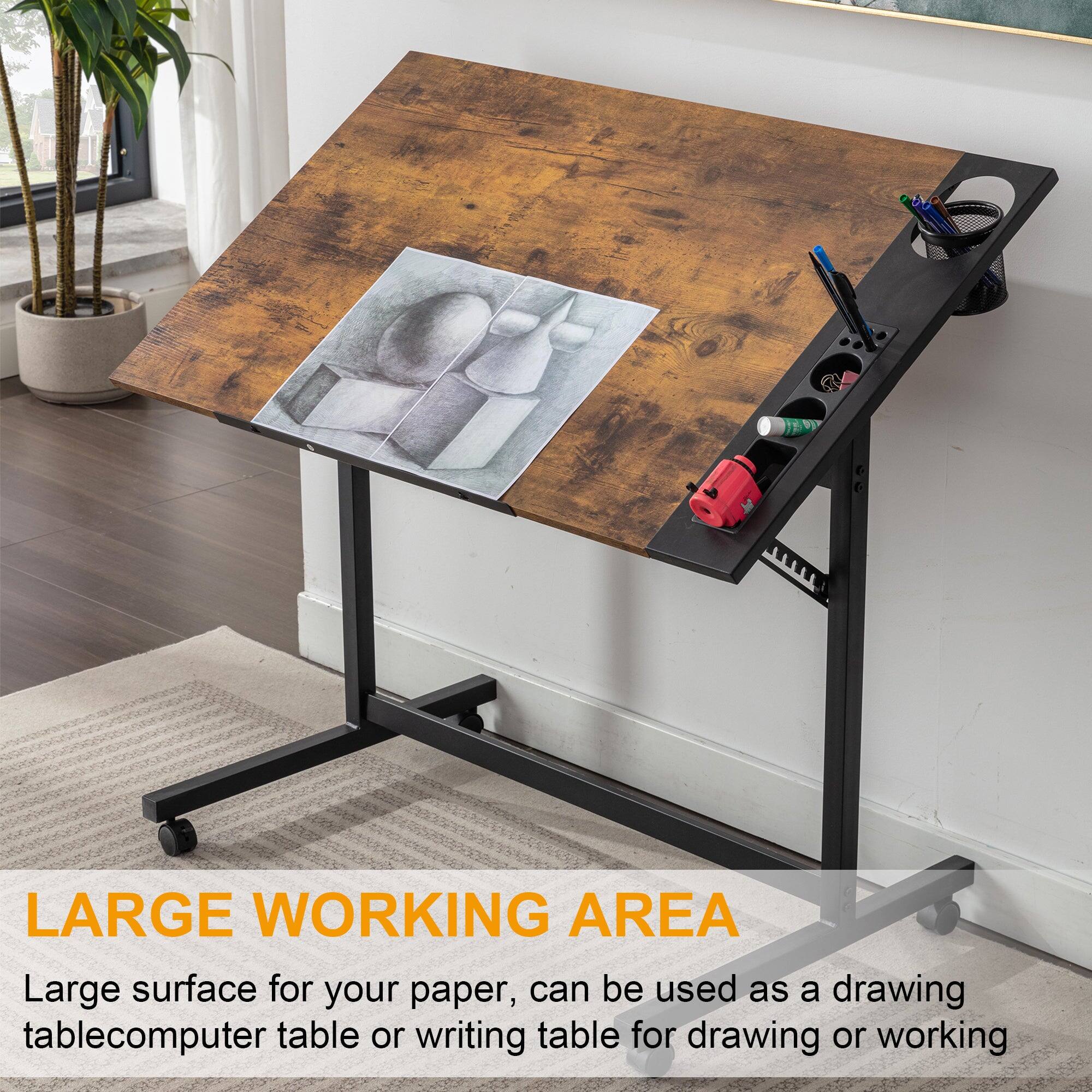 LARGE WORKING AREA

Large surface for your paper, can be used as a drawing table, computer table, or writing table for drawing or working.