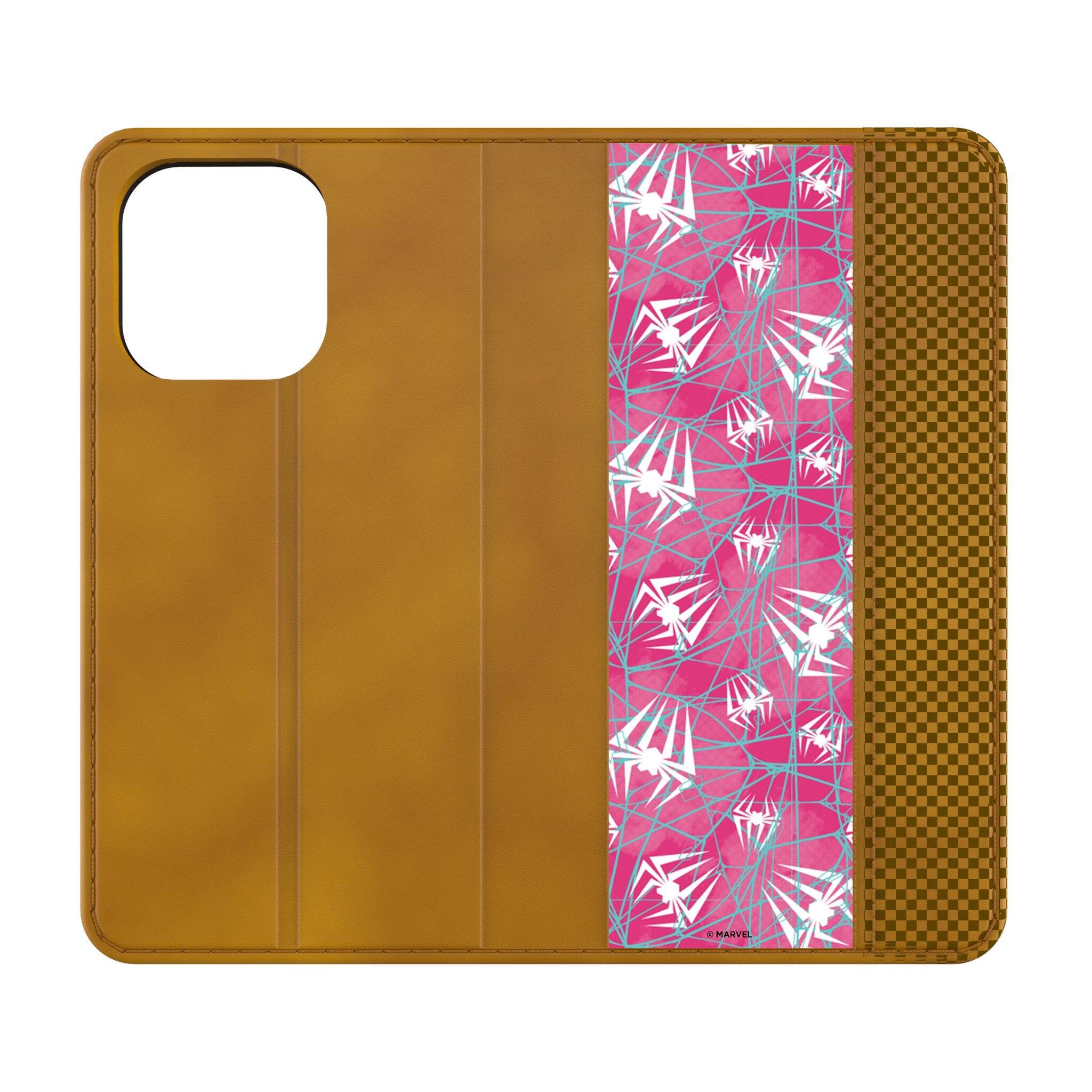 Keyscaper - Marvel Pattern Folio Phone Case - Apple iPhone 15 - Spider-Gwen