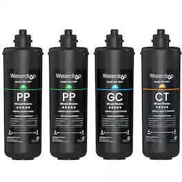 Waterdrop - WD-2PPGCCT TSA 3-Stage Replacement Water Filter, 𝟏 𝐘𝐞𝐚𝐫 𝐂𝐨𝐦𝐩𝐨 𝐏𝐚𝐜𝐤