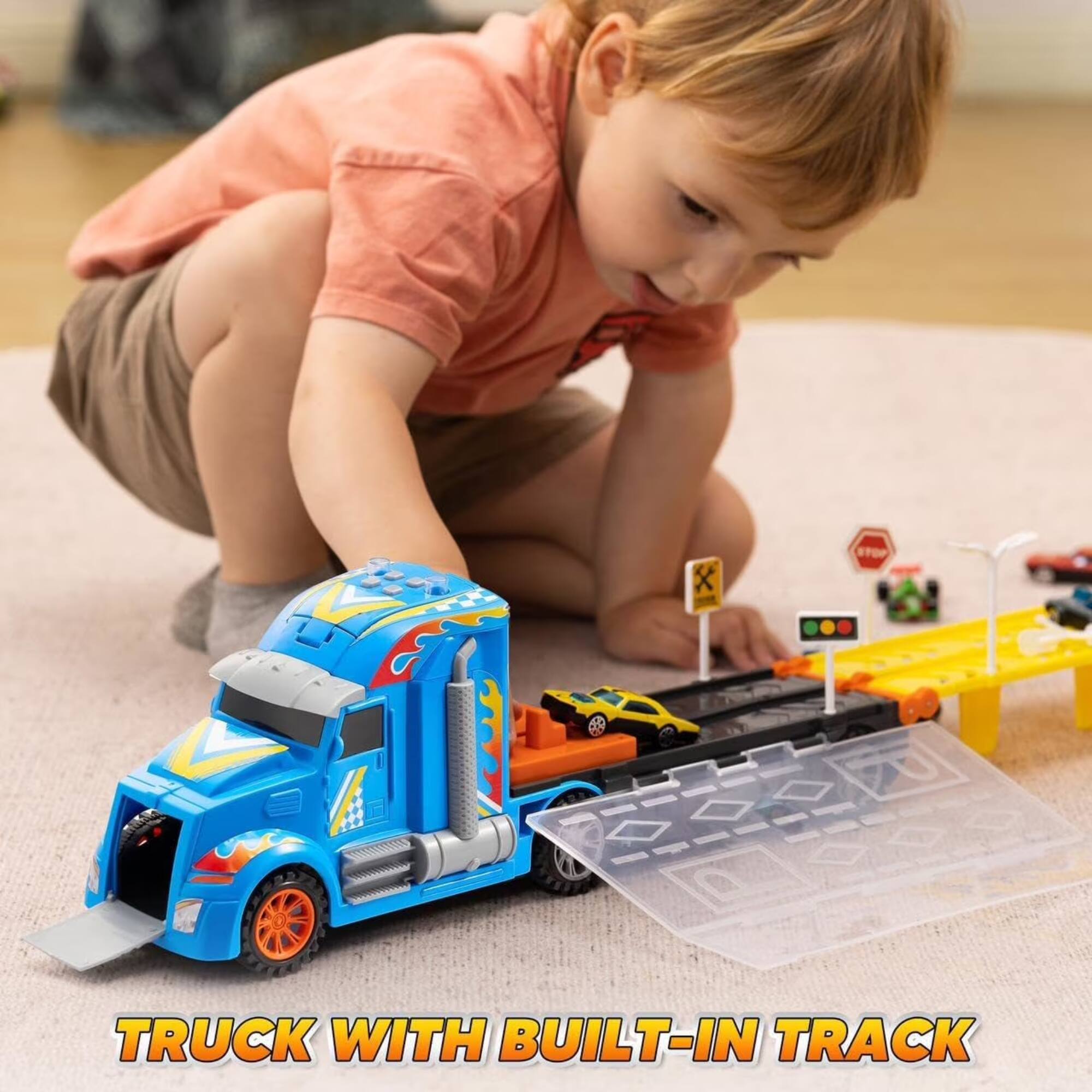 TRUCK WITH BUILT-IN TRACK