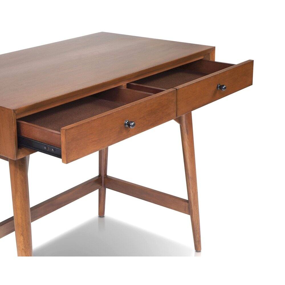 Alt View 2. Alpine Furniture - Flynn Mini Desk - Chestnut.