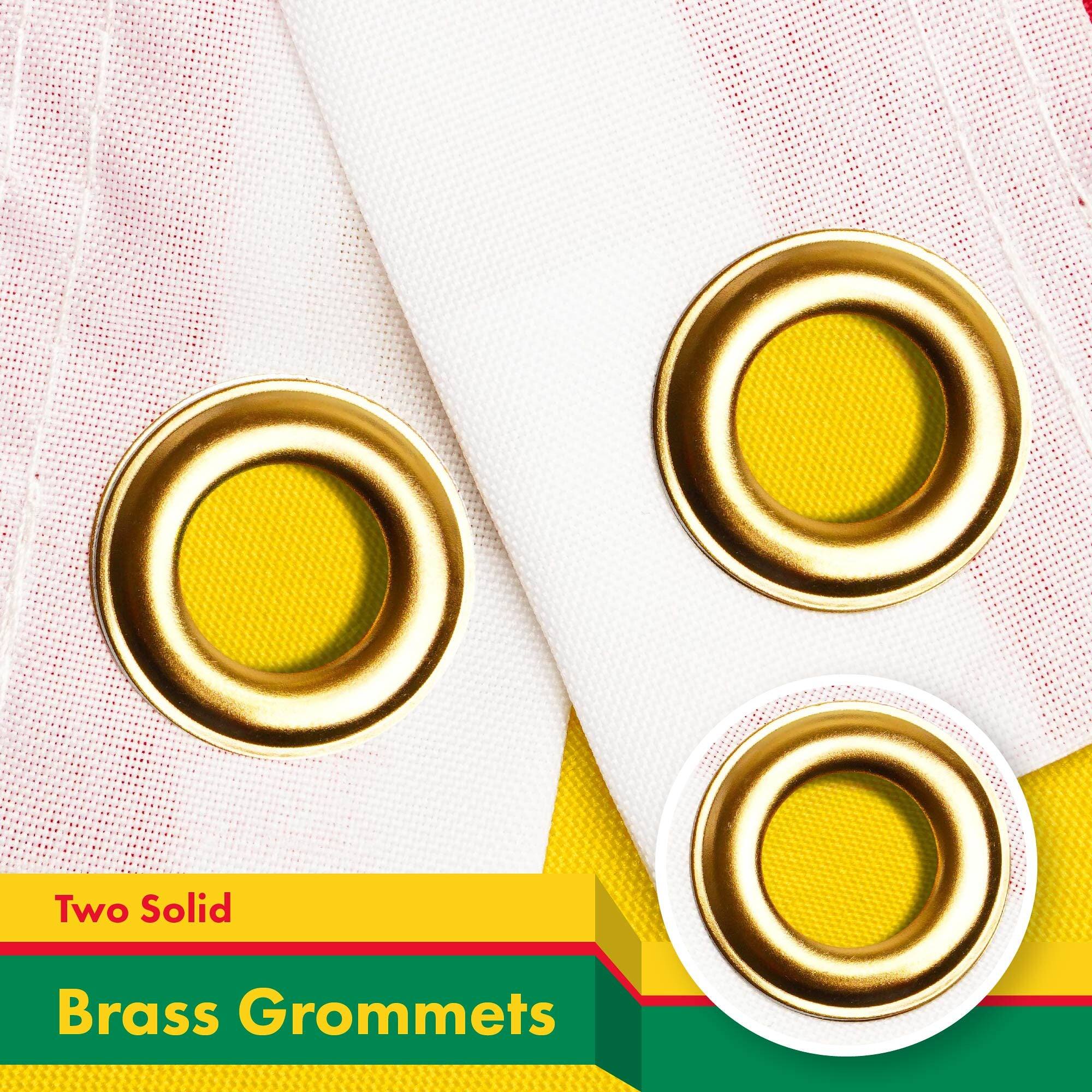 Two Solid Brass Grommets