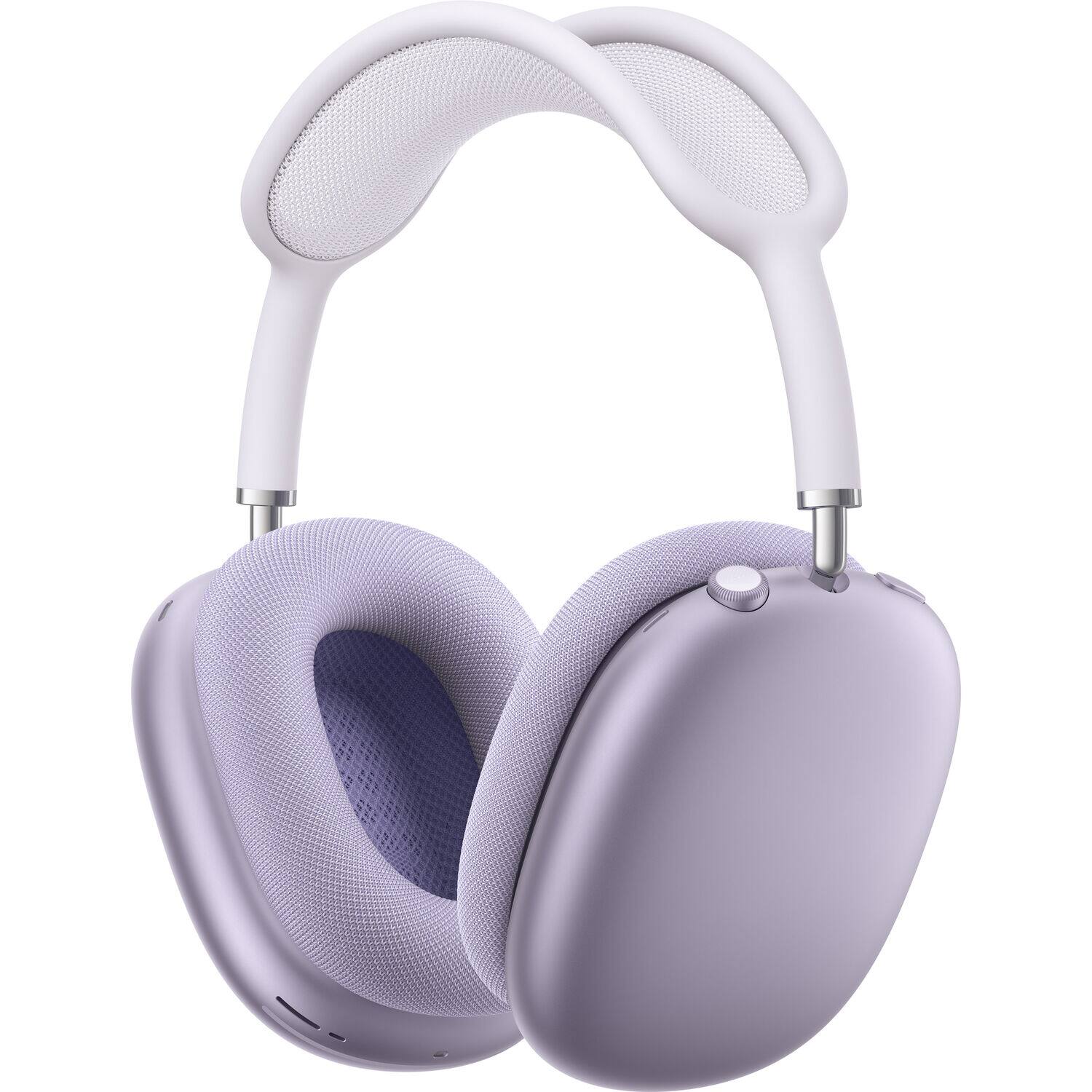 Angle. Apple - Apple AirPods Max USB-C Active Noise Cancellation Headphones with MightySkins Customization Code - Purple - Purple.