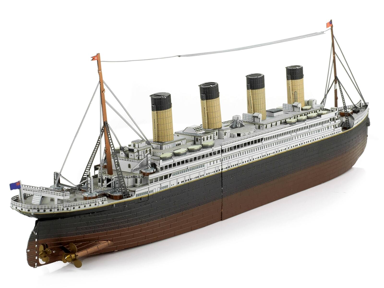 Alt View 2. Metal Earth - Model Kit RMS Titanic Ship (Moderate Difficulty) Steel Model Kit by Metal Earth.