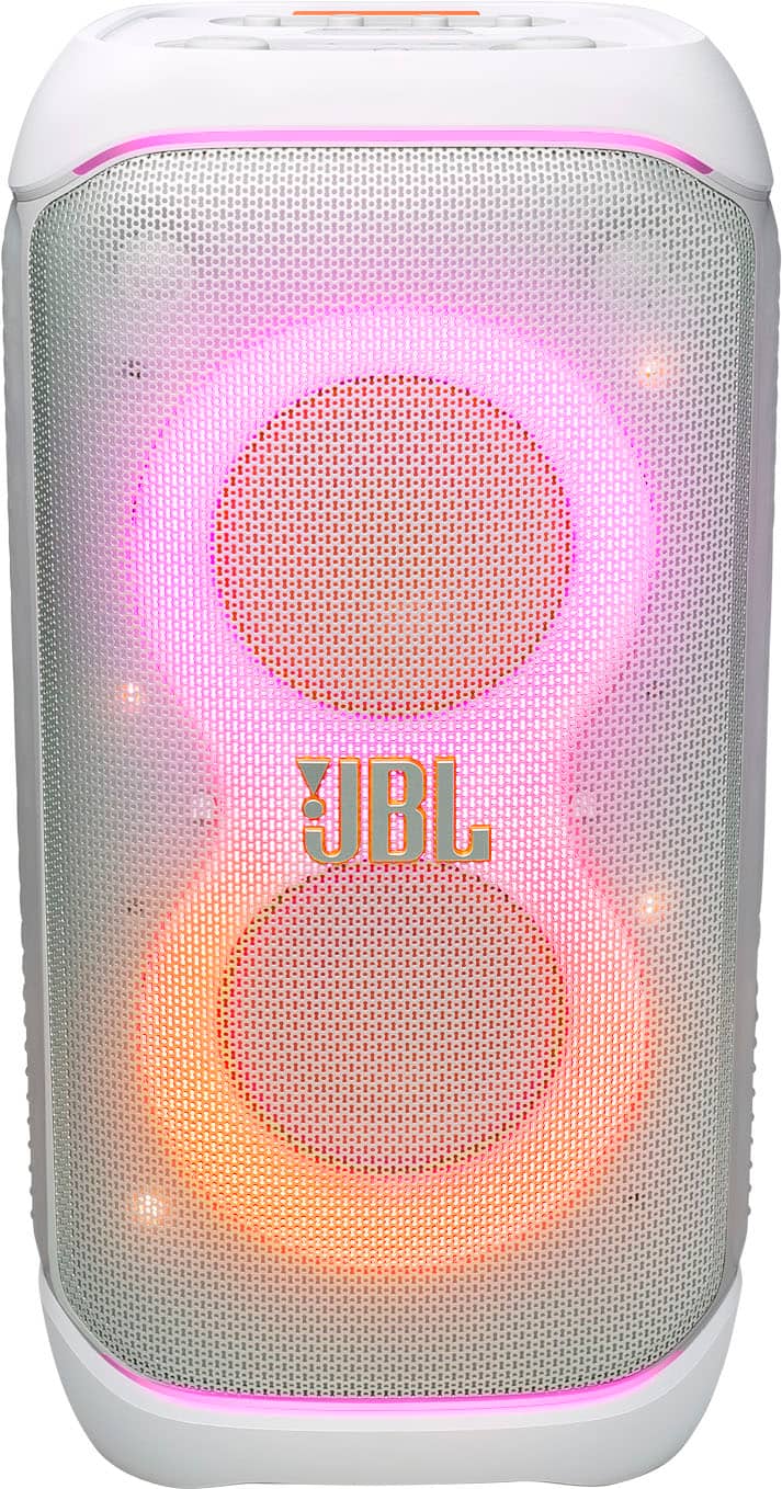 JBL - PartyBox Stage 320 Portable Wireless Party Speaker - 2024 - White - Front_Zoom
