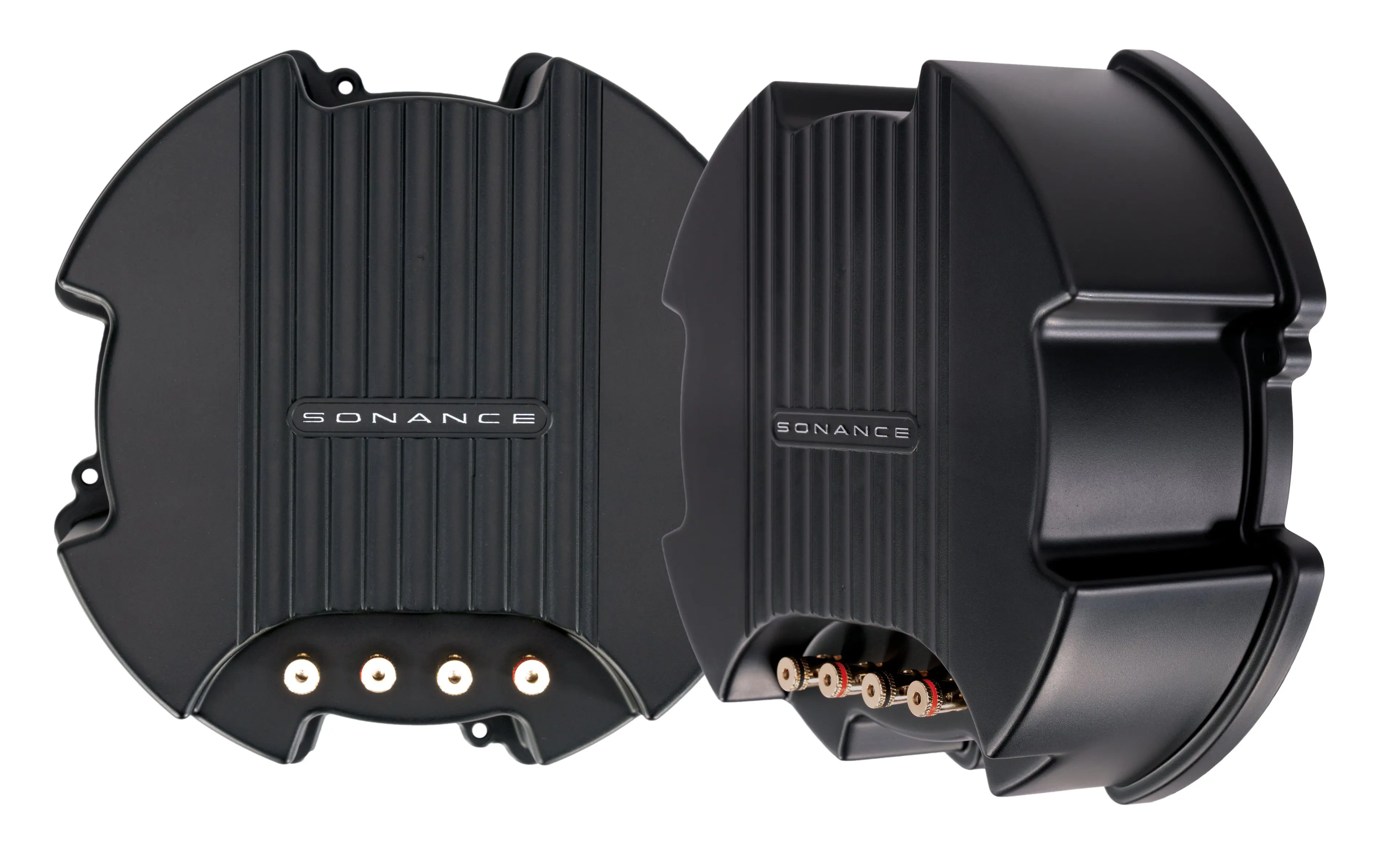 Sonance - MEDIUM ROUND RETRO ENCLOSURE - MAG Series Retrofit Enclosure for 6.5" In Ceiling Speakers (Pair) - Black