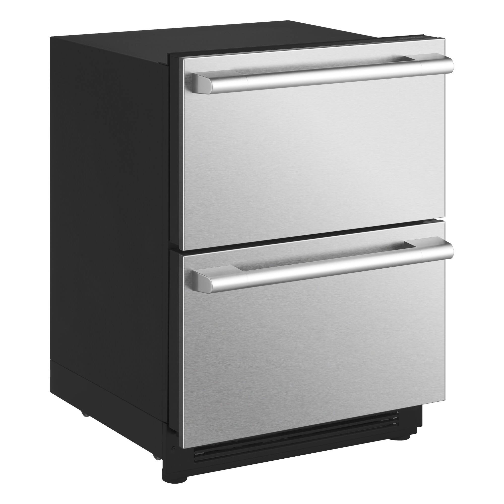 Alt View 9. SKS - 24 in Wide 3.4 Cu. Ft. Built-in Undercounter Convertible Refrigerator/Freezer Drawers - Custom Panel Ready.