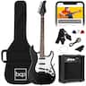 Best Choice Products - 39in Full Size Beginner Electric Guitar Kit with Case, Strap, Amp, Whammy Bar - Jet Black