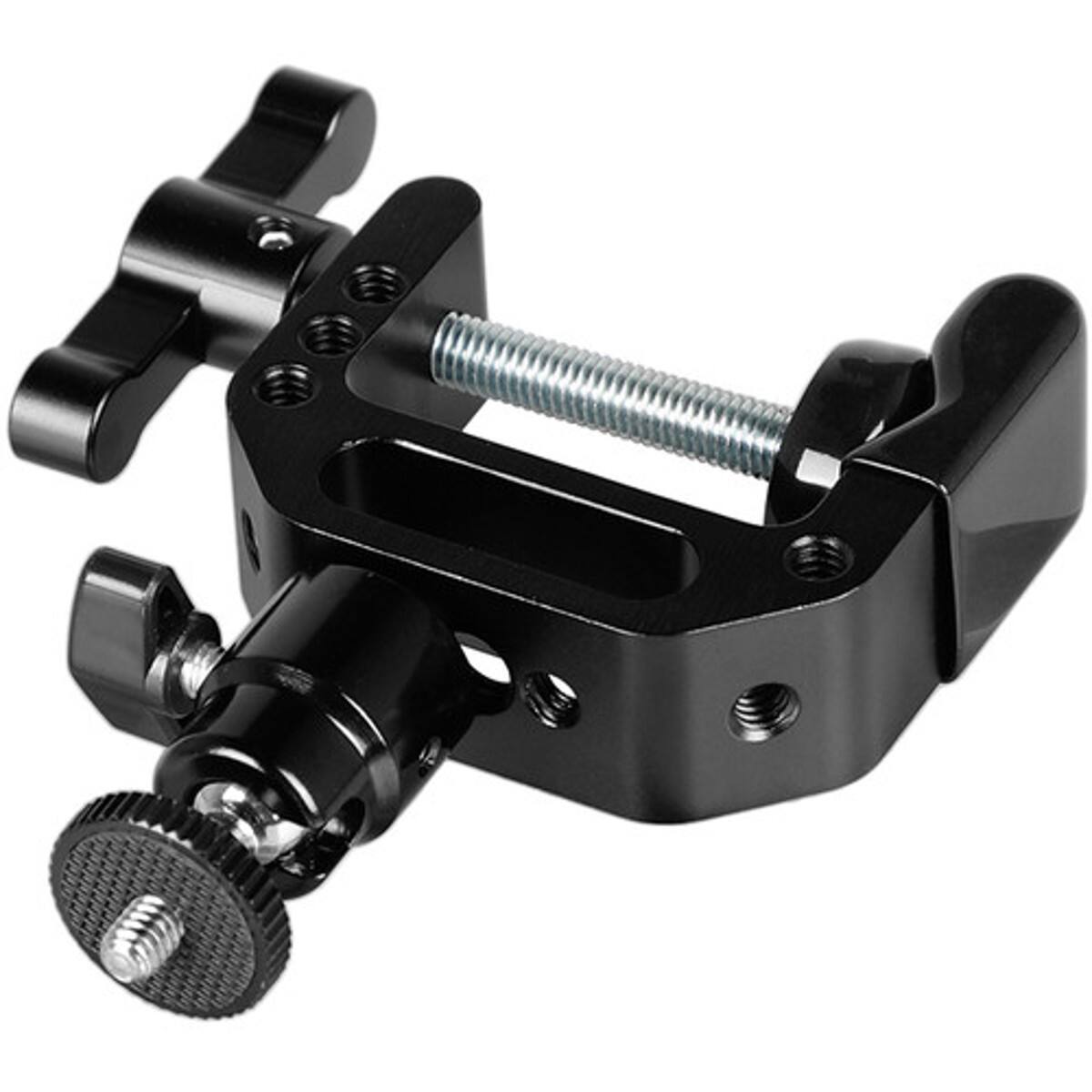 Alt View 1. CAMVATE - CAMVATE C Clamp w/Mini Ball Head Mount, Black Locking Knob, 4 Lbs Capacity.