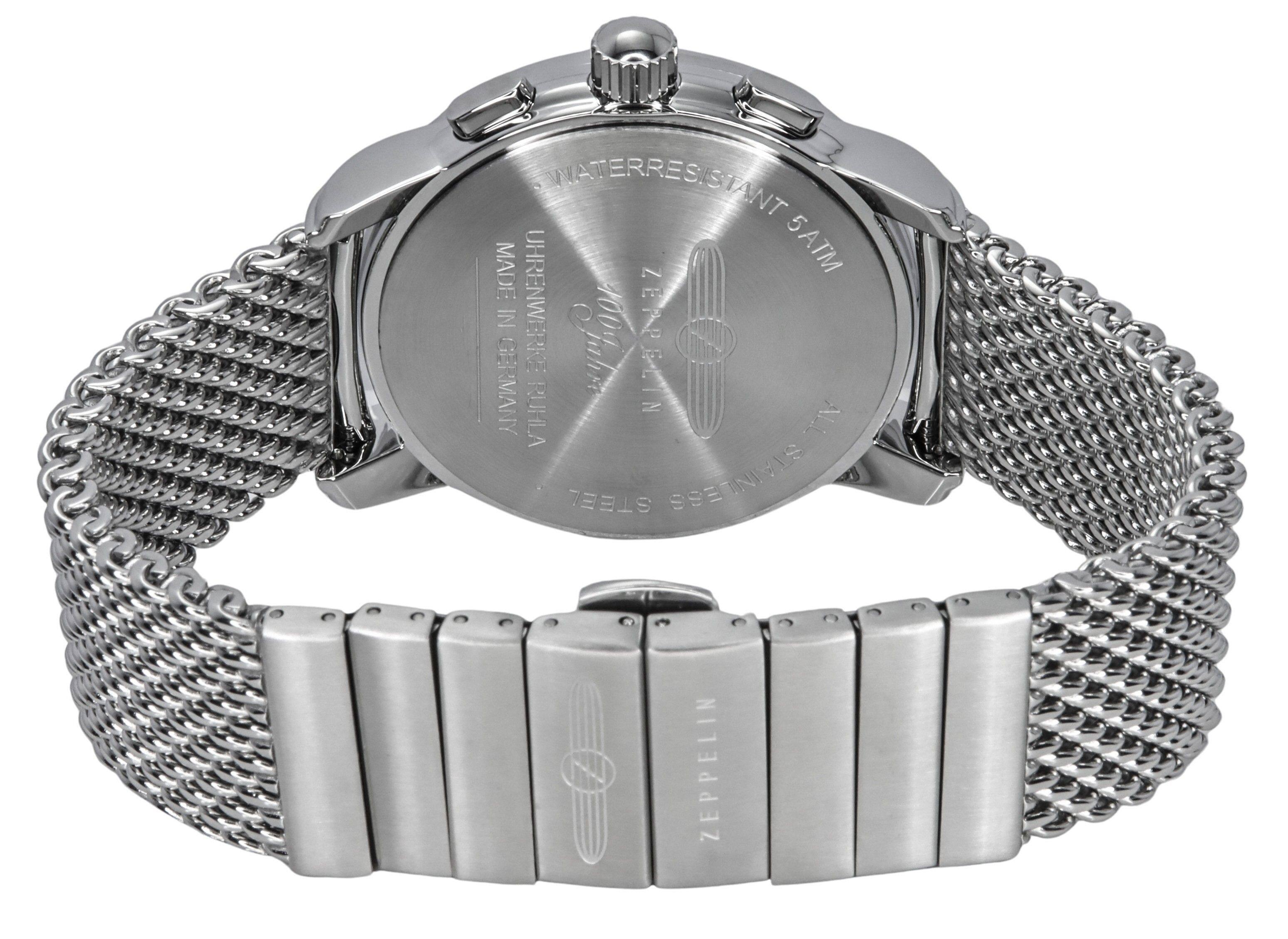 WATERRESISTANT 5ATM  
MADE IN GERMANY  
UHRWERK RUHLA  
ZEPPELIN  
STAINLESS STEEL