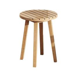 New Classic Furniture - Wesley Wood Patio End Table in Natural - Brown