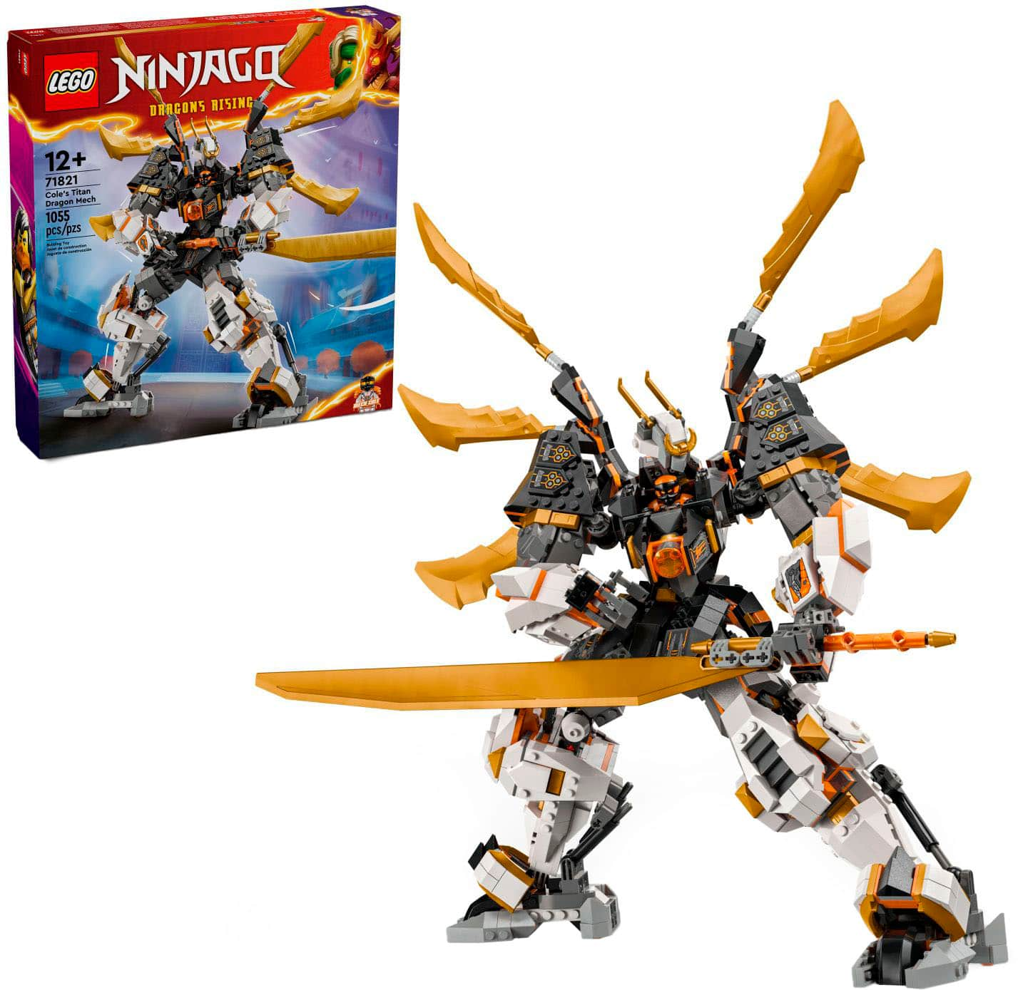 LEGO NINJAGO Cole’s Titan Dragon Mech Adventure Ninja Toy 71821 6470413 ...