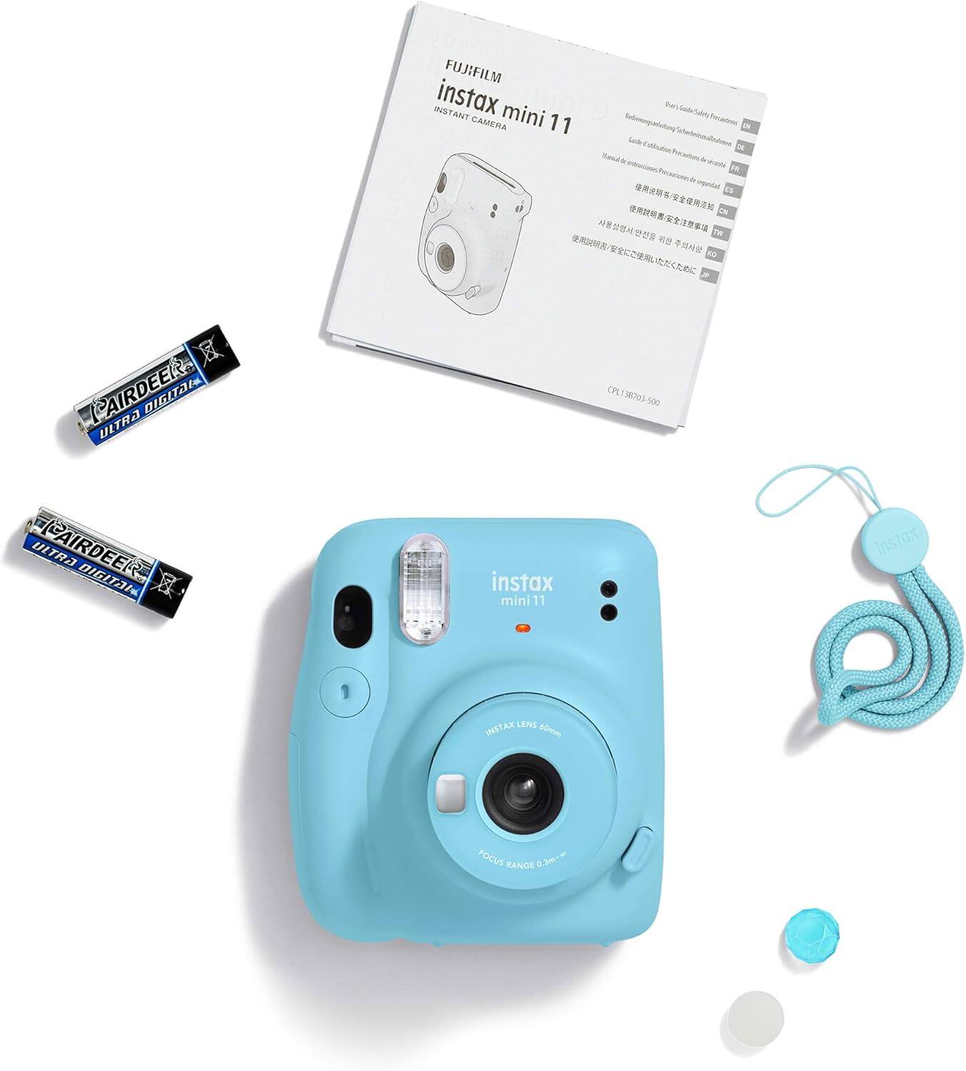 FUJIFILM INSTAX mini 11  
INSTAX LENS 50mm  
FOCUS RANGE 0.3m~  
CPL138703-500  
AIRDEER ULTRA DIGITAL CPL  
INSTAX mini 11