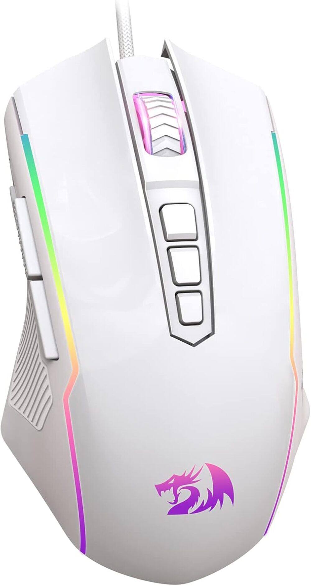REDRAGON - M910-W RGB Gaming Mouse - Wired - White