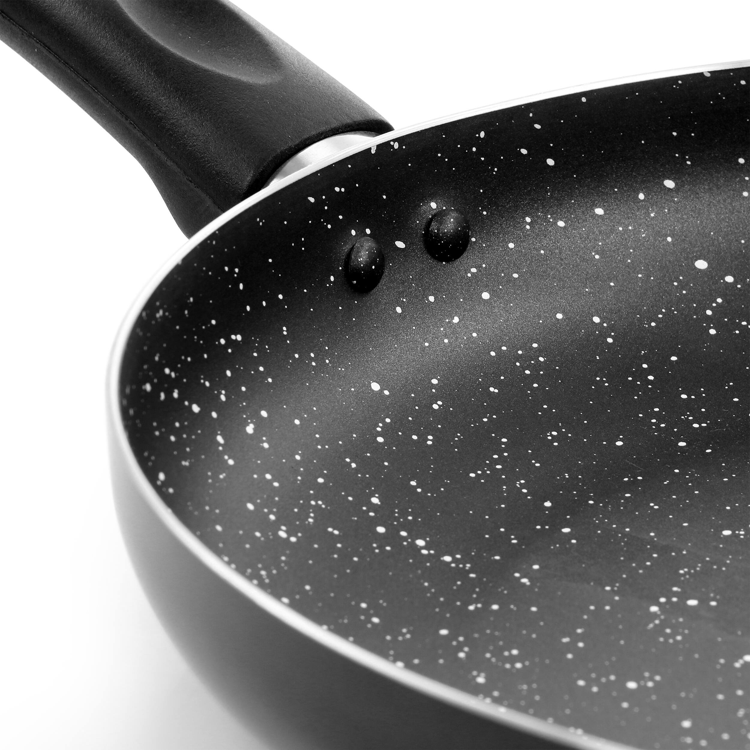 Alt View 3. Oster - Oster Luneta 12 Inch Aluminum Nonstick Frying Pan With Bakelite Handle in Black - Black.
