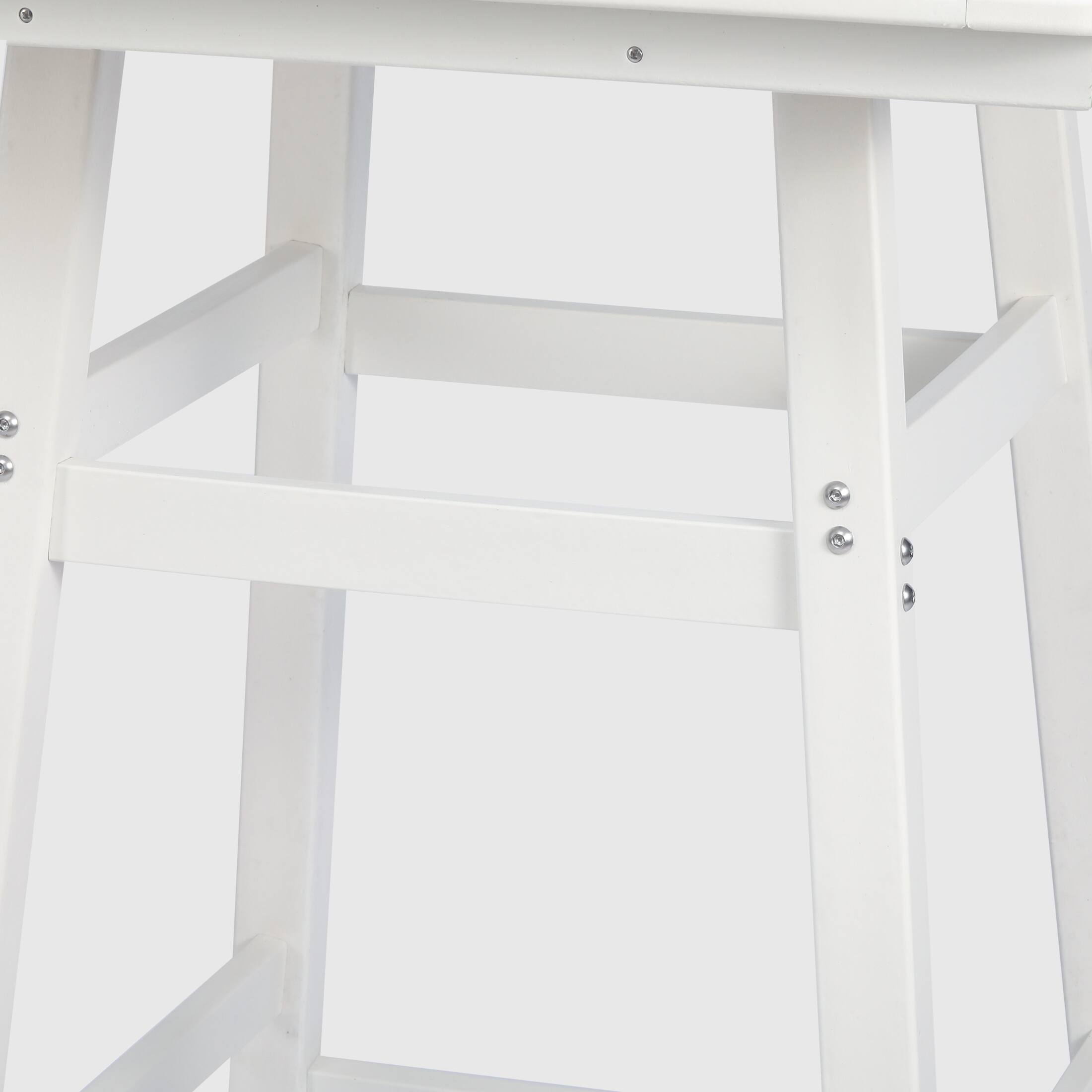 Alt View 2. WestinTrends - WestinTrends Malibu 30" Square Outdoor Patio Bistro Bar Table With Umbrella Hole - White.