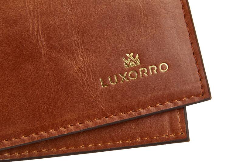 Alt View 5. Luxorro - Sleek Leather Wallet - Dark Brown.