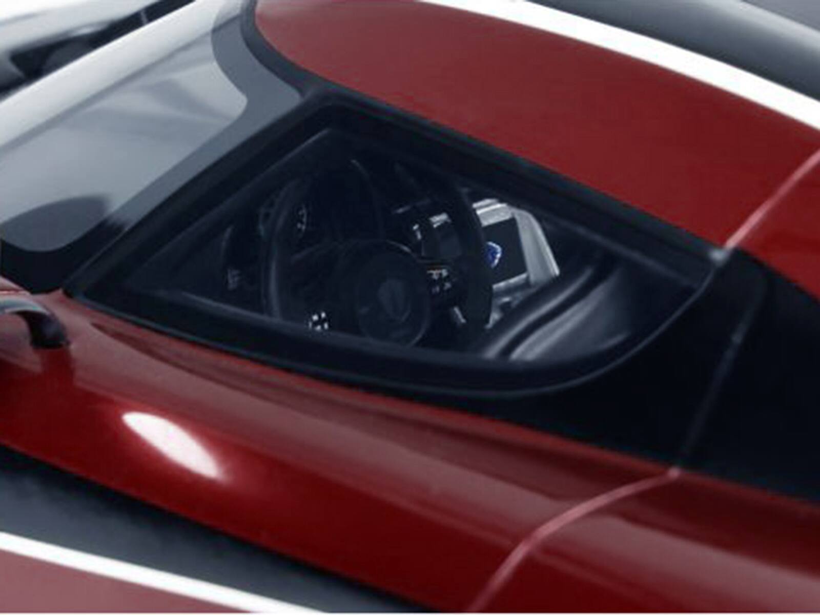 Alt View 2. GT Spirit - 2017 Koenigsegg Agera RS Deep Red Metallic with Black Stripes 1/18 Model Car by GT Spirit.