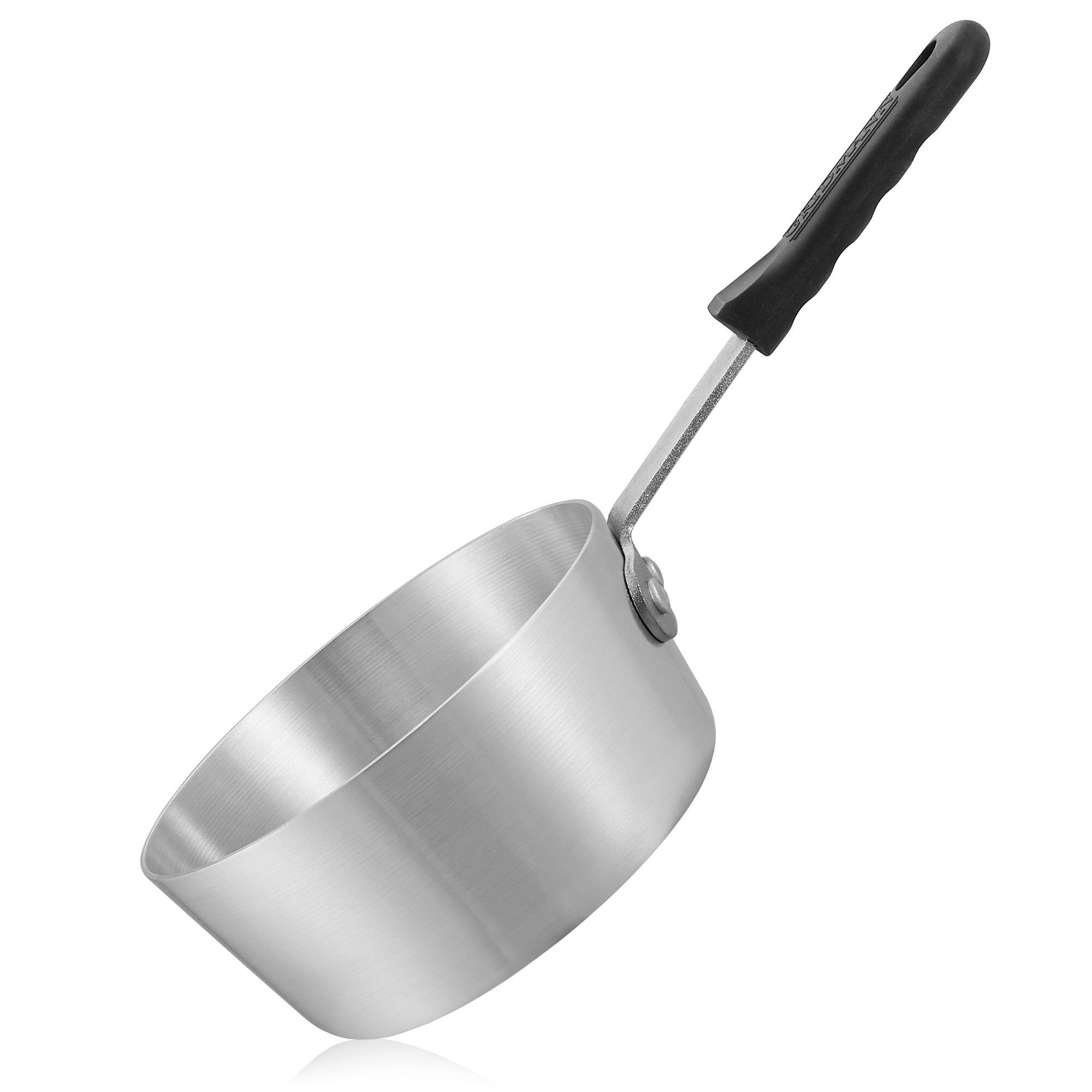 Alt View 3. GRIDMANN - 1.5-QT Aluminum Sauce Pan and Silicone Handle NSF Pro Cookware - Silver.