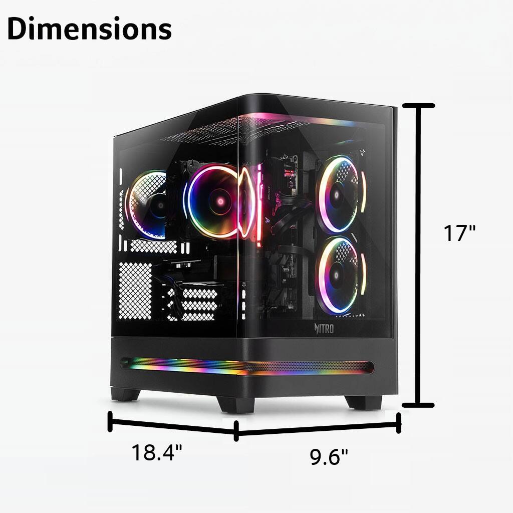 Dimensions: 17" x 18.4" x 9.6"