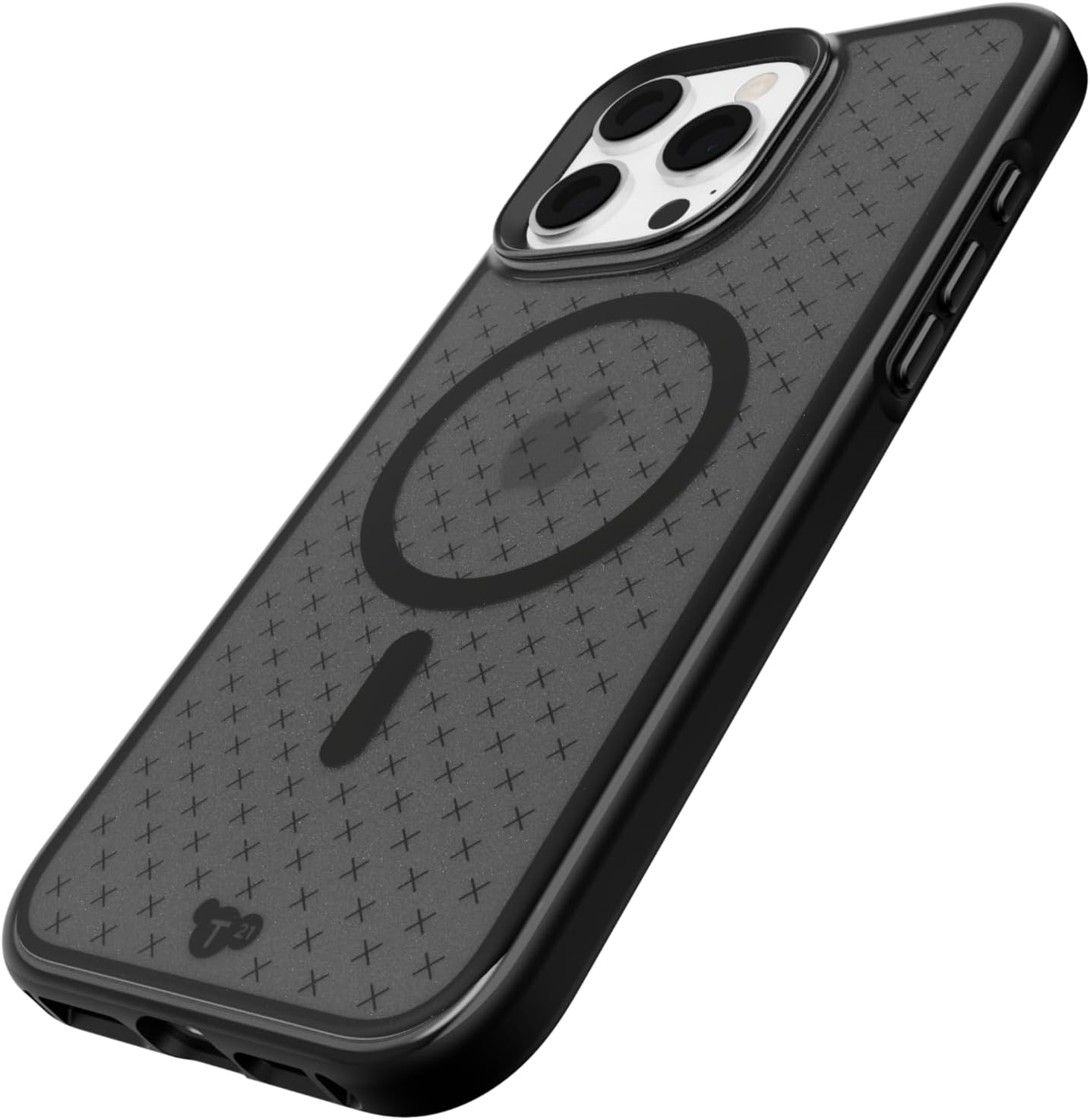 Back. Tech21 - Tech21 Evo Check MagSafe pour iPhone 16 Pro Max - Smokey/Black - Smokey/Black.