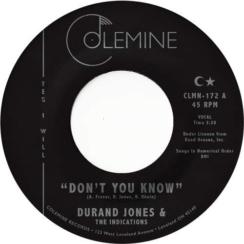 Front. Don't You Know [7 inch Vinyl Disc].