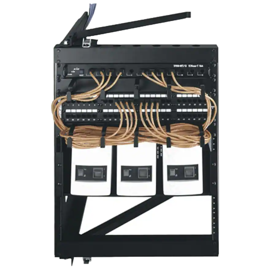 Middle Atlantic SFR 12 24 (12SP/24D SWING FRAME RACK) Black SFR-12-24 ...