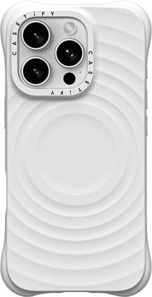 CASETiFY - Essentials Ripple Case with MagSafe for Apple iPhone 16 Pro - White