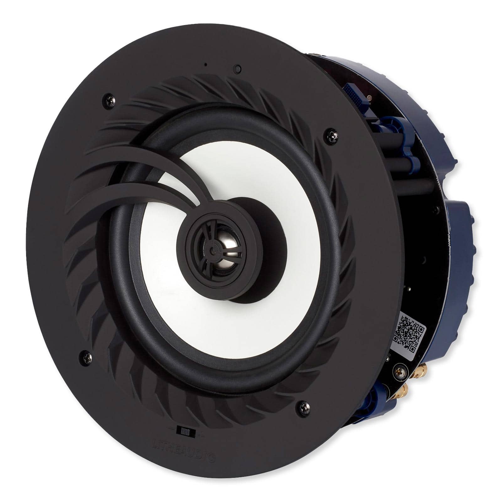 Lithe Audio - Bluetooth IP44 Rated Wireless 6.5 In. Ceiling Speaker (Single - Master) - Black