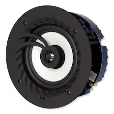 Front. Lithe Audio - Bluetooth IP44 Rated Wireless 6.5 In. Ceiling Speaker (Single - Master) - Black.