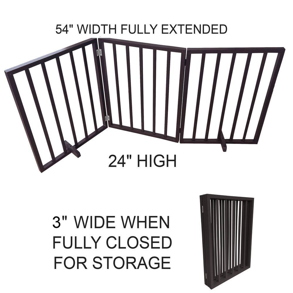 54" WIDTH FULLY EXTENDED  
24" HIGH  
3" WIDE WHEN FULLY CLOSED FOR STORAGE