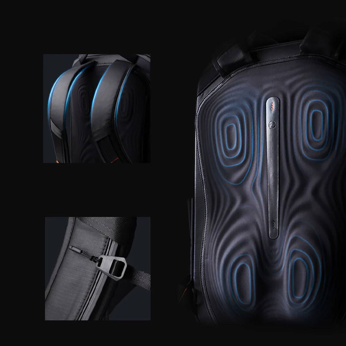 Alt View 3. PGYTECH - PGYTECH OneGo 2 20L Camera Backpack - Matte Black.