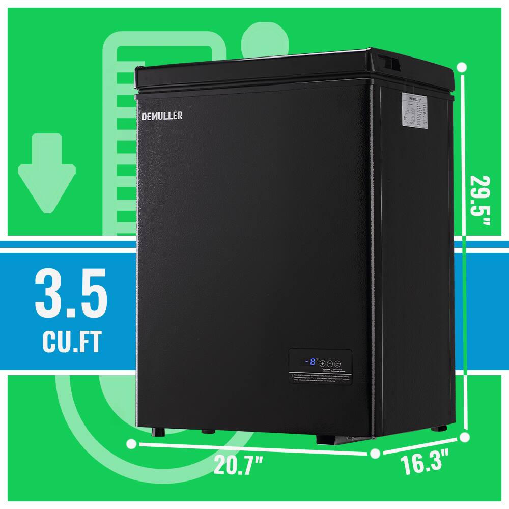 DEMULLER - 3.5 CU.FT  
Dimensions: 29.5" H x 20.7" W x 16.3" D