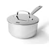 Front. Alva - Alva Maestro Stainless Steel Saucepan with Lid 1.7Qt. - Lasered Engrave Measurement, Oven Safe and Toxin-Free - Silver.