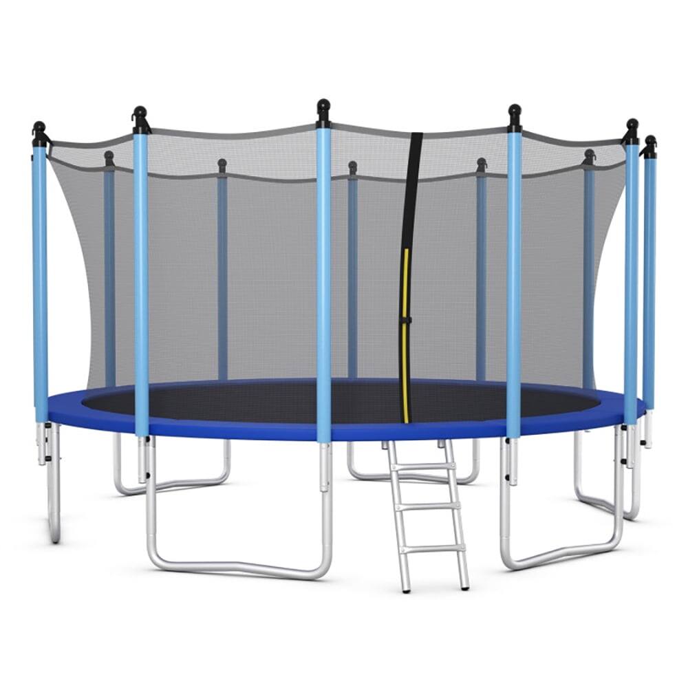 Alt View 4. Kadyn - Outdoor Trampoline with Safety Closure Net-16 ft, Great Mini Trampoline for Indoor/Garden Workout.