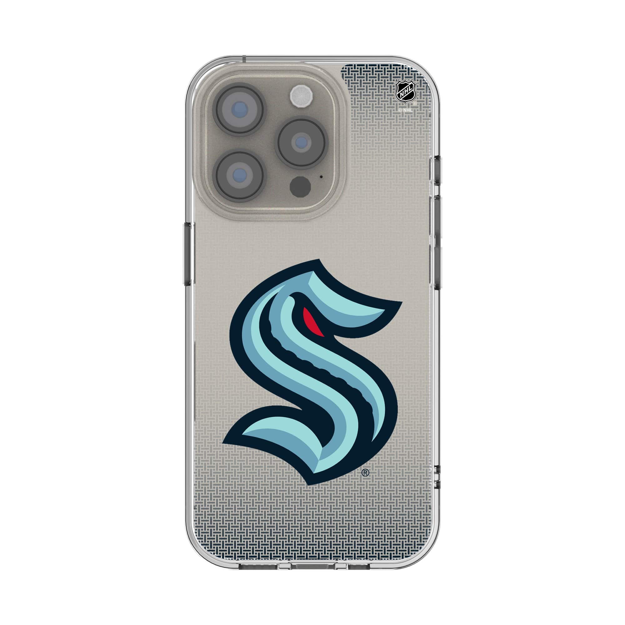 Keyscaper - NHL - Seattle Kraken Linen Logo iPhone Clear Case - 13 Pro Max - Multicolor