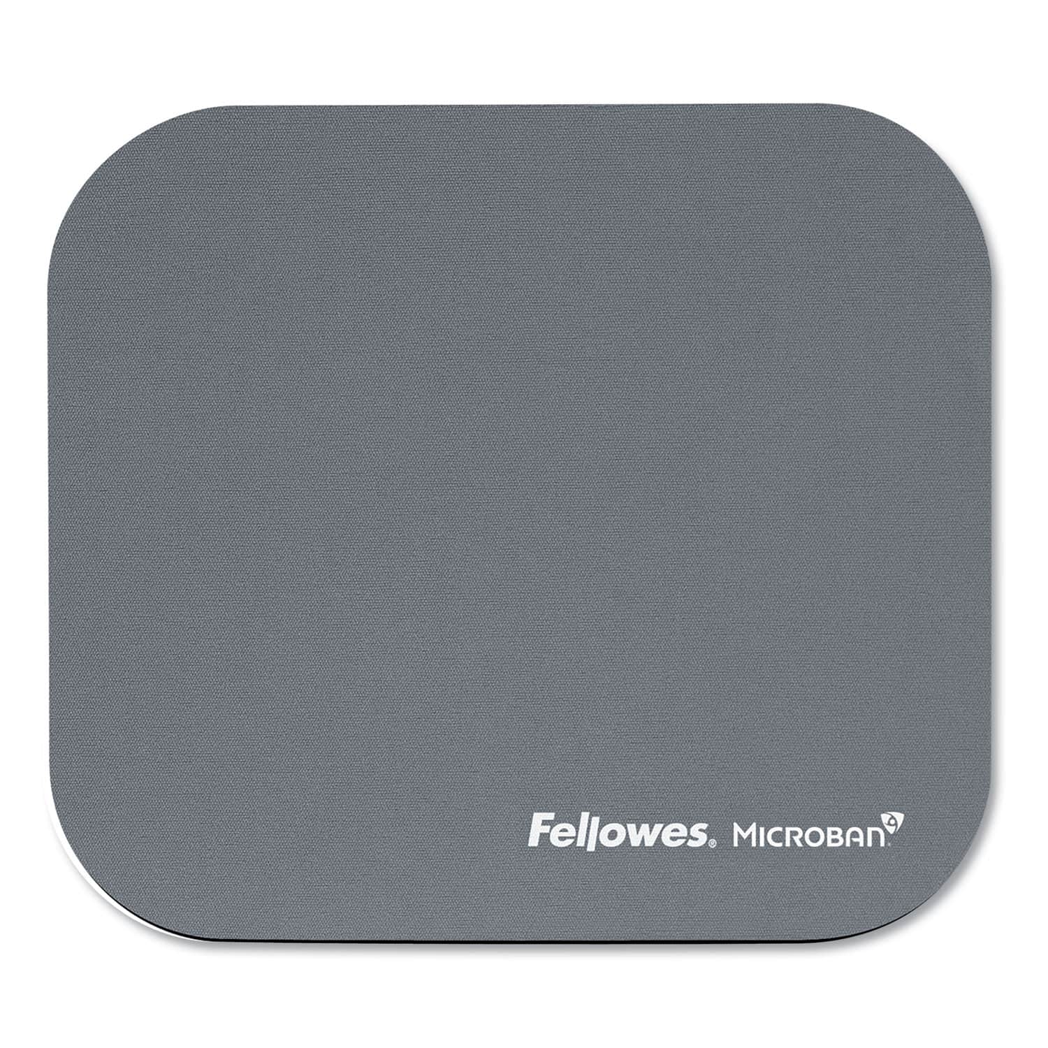 Fellowes - Mouse Pad with Microban Protection, 9 x 8 - Graphite