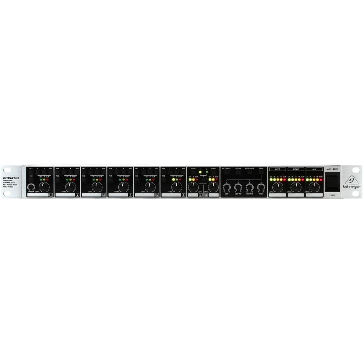 Behringer - Ultrazone ZMX8210 V2 Professional 8-Channel 3-Bus Mic/Line Zone Mixer