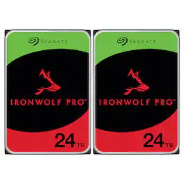 SEAGATE IRONWOLF PRO 24TB 2PK
