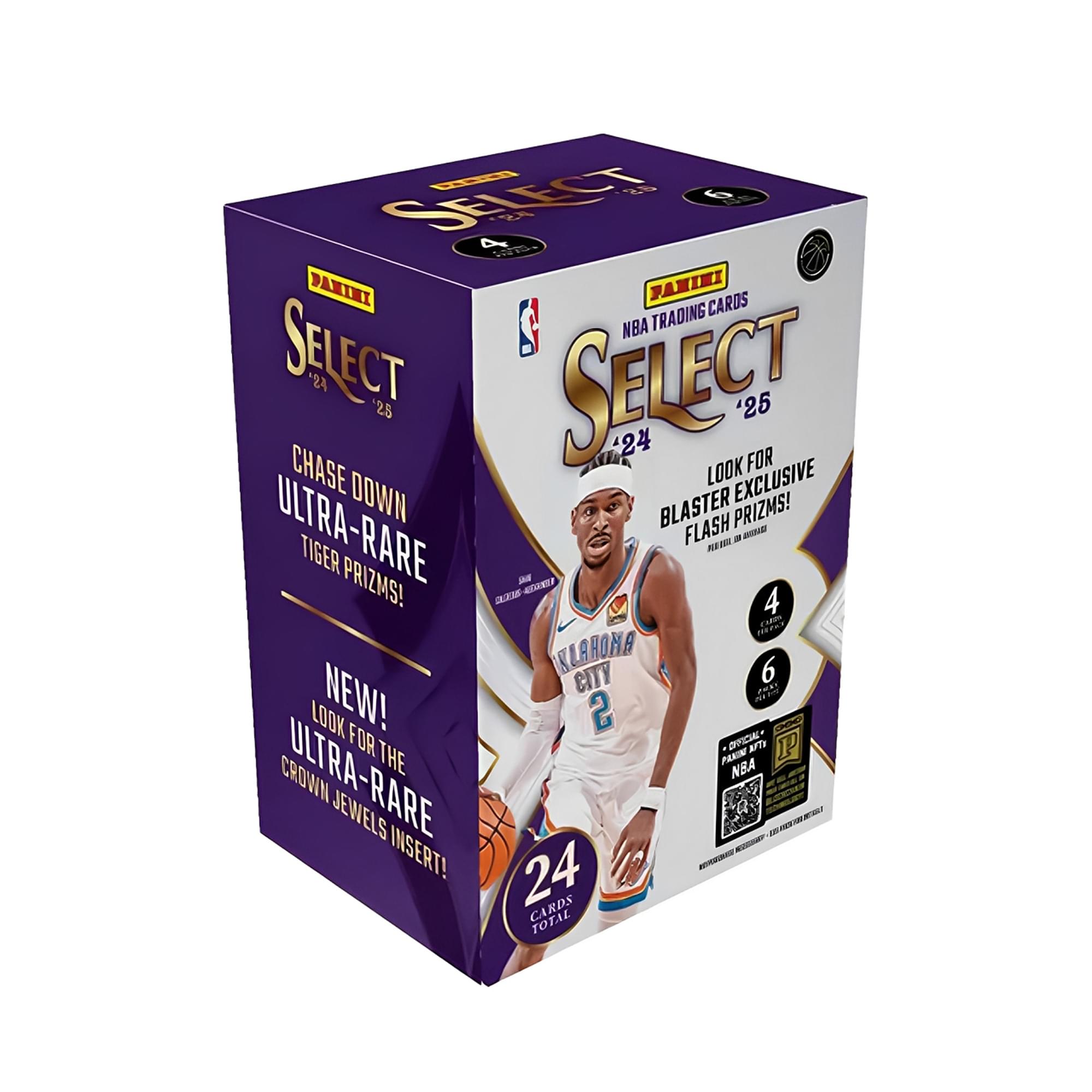 NBA 2024/25 Panini Select Basketball Blaster Box | 6 Packs - Multi-Colored
