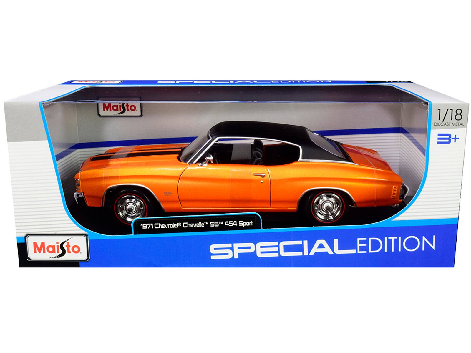Maisto  
1/18 Diecast Metal  
3+  
1971 Chevrolet Chevelle SS 454 Sport  
SPECIAL EDITION