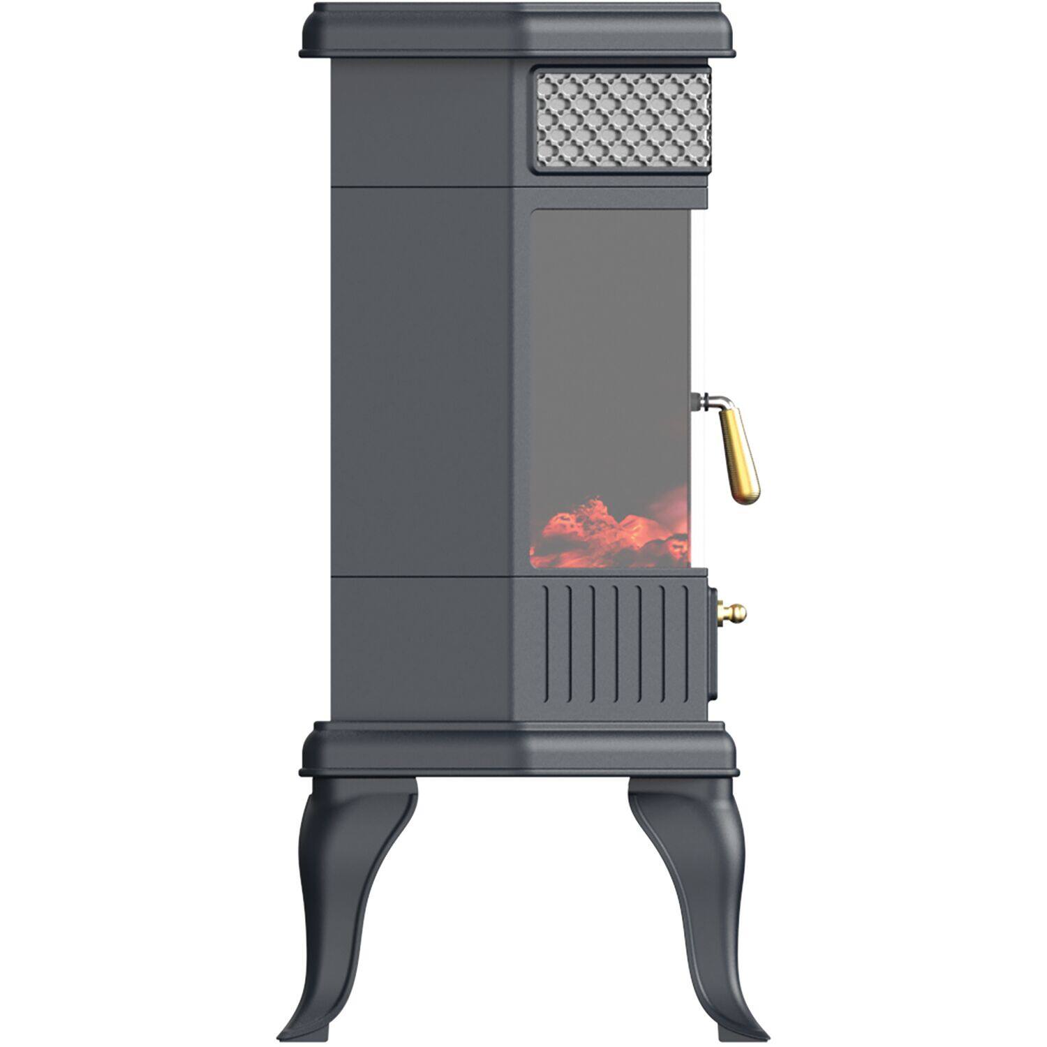 Alt View 19. Lifesmart - 3 Element 3D Top Heater Stove with Fire Burning Crackle Sound - Black.