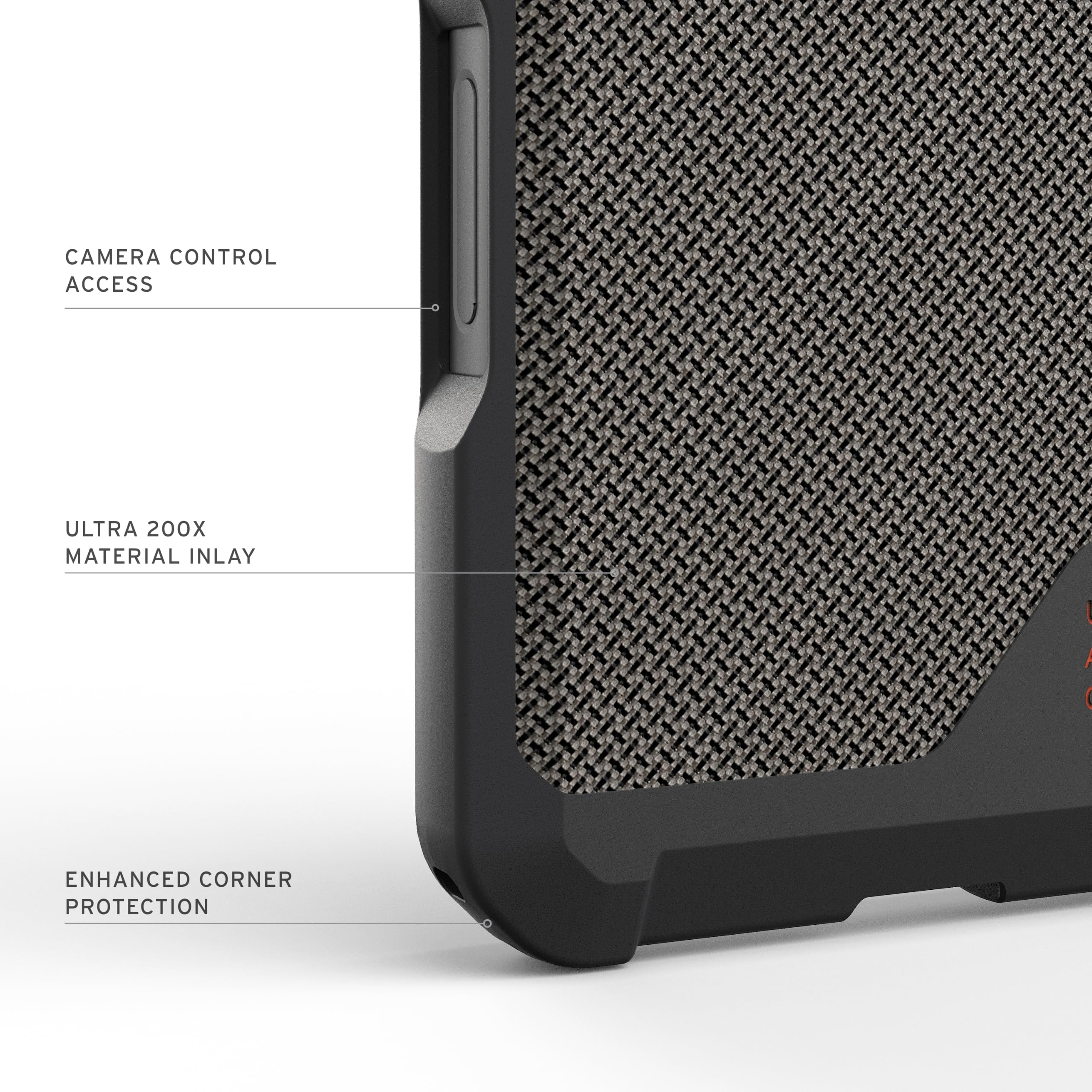 CAMERA CONTROL ACCESS  
ULTRA 200X MATERIAL INLAY  
ENHANCED CORNER PROTECTION