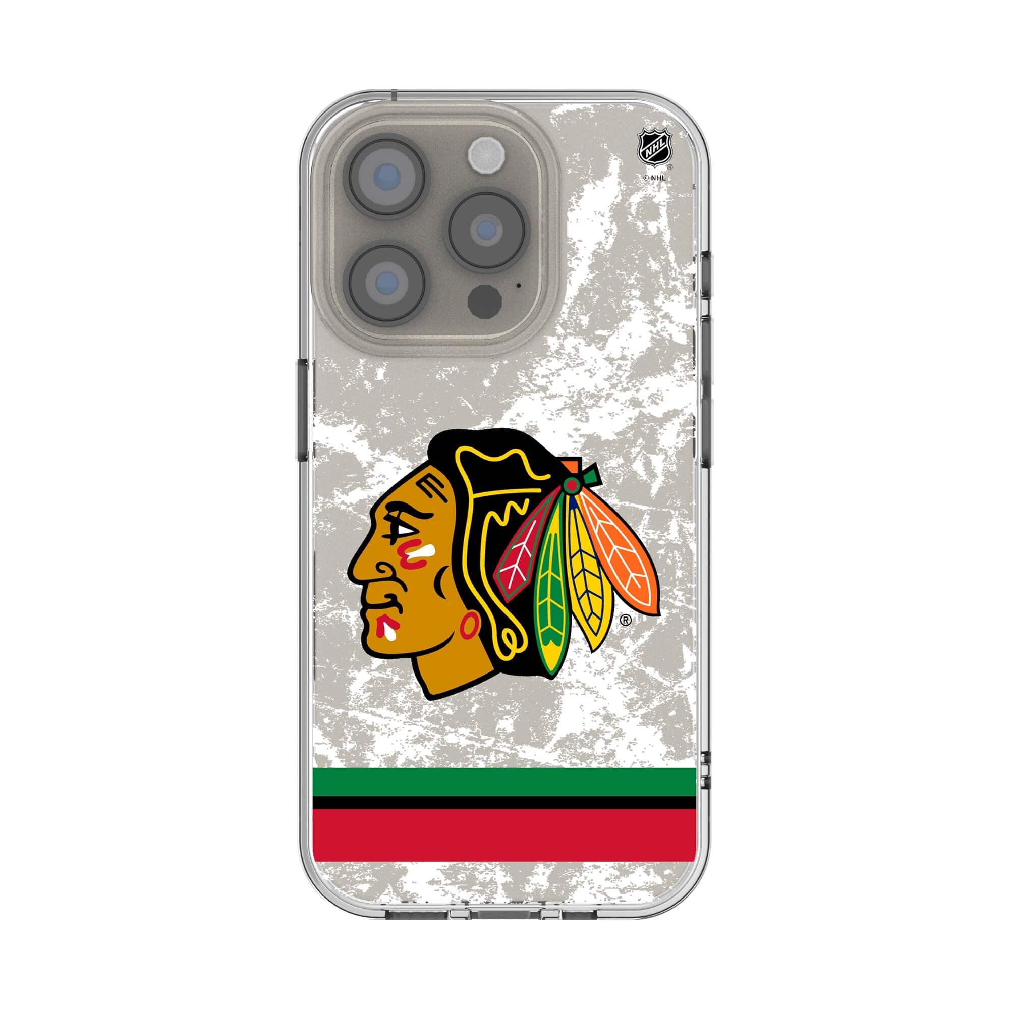 Keyscaper - NHL - Chicago Blackhawks iPhone Stripe Clear Ice Case - 12/12 Pro - Multicolor price history on PriceWatchPro