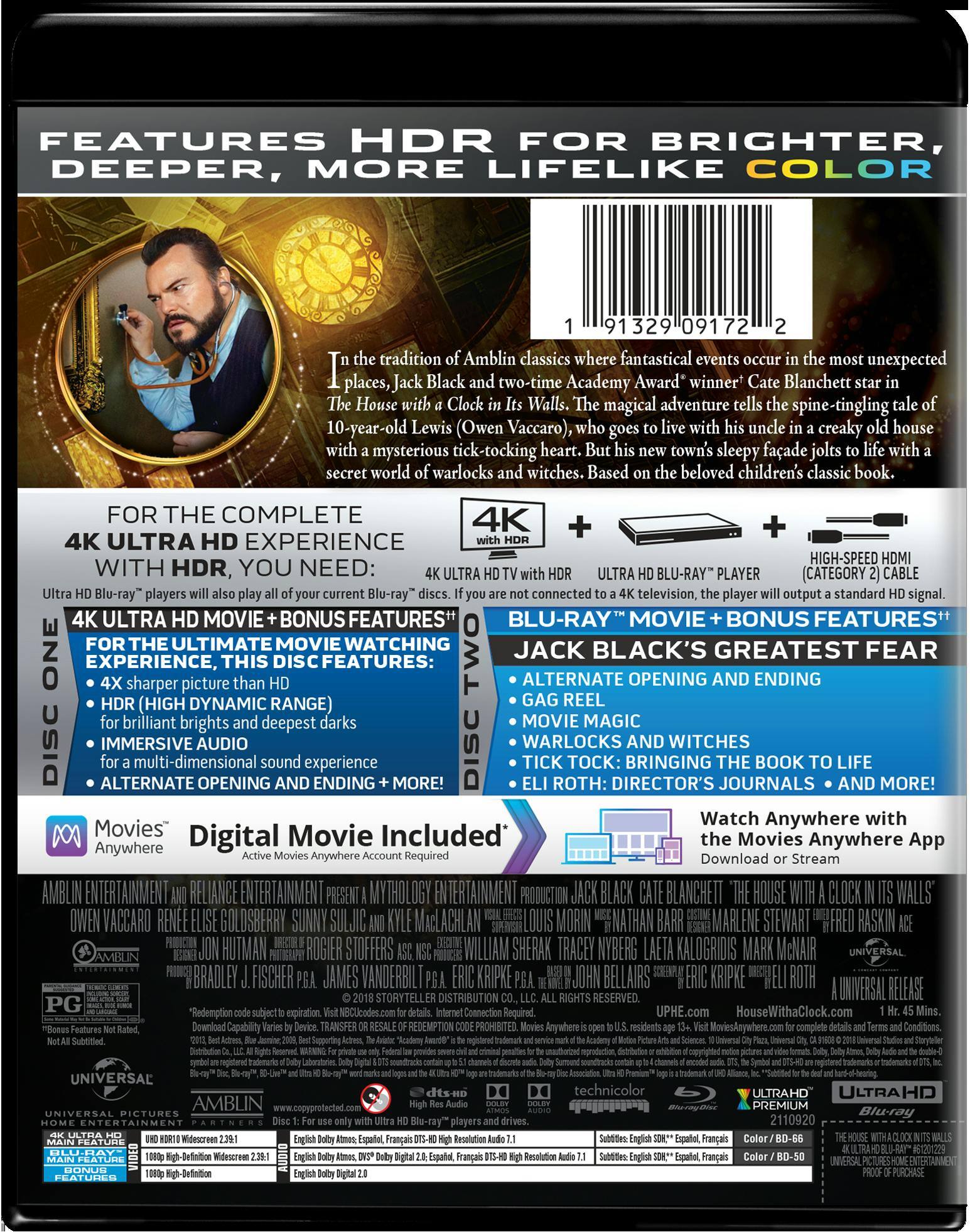 Angle. The House With a Clock in Its Walls   - 4K Blu-Ray.